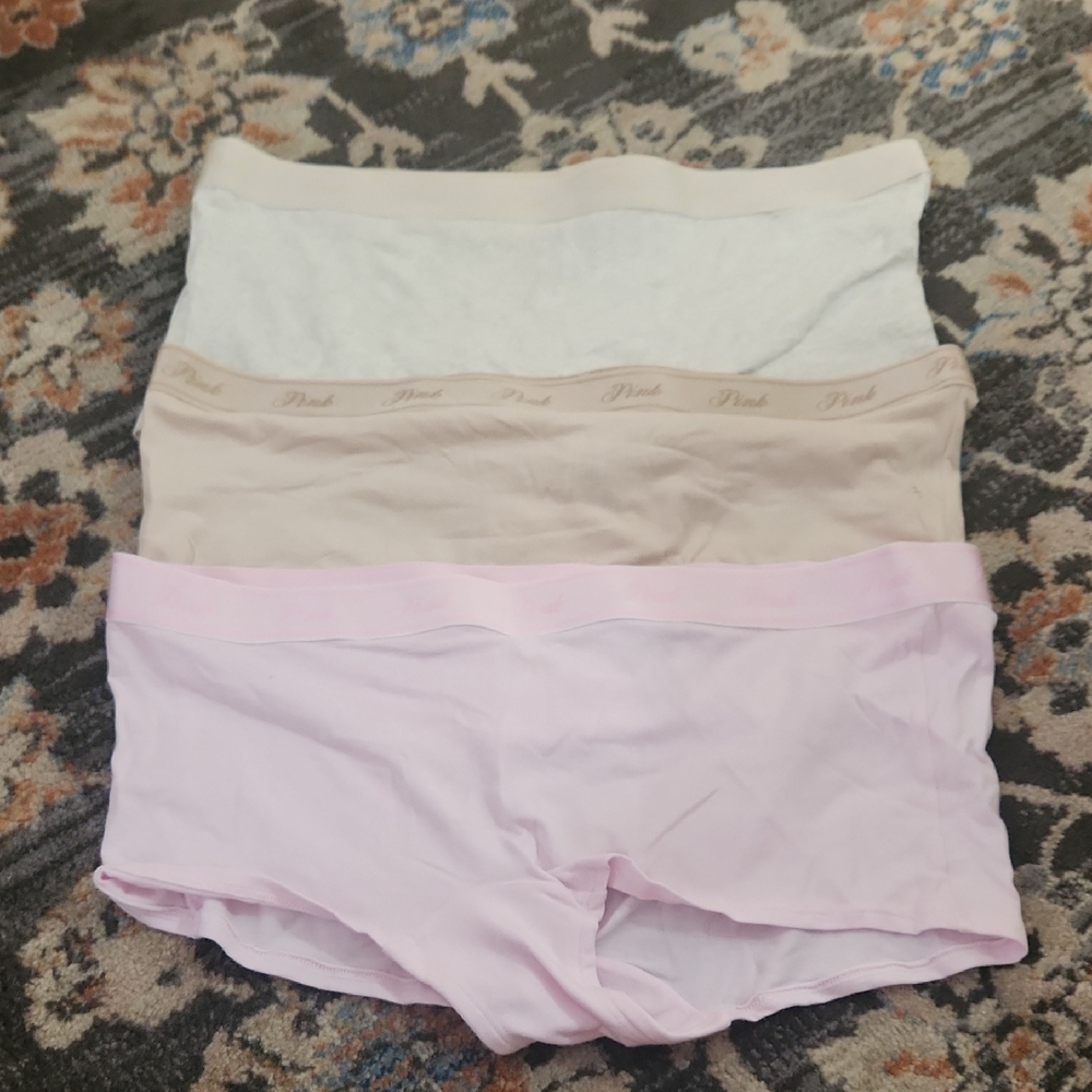 NWT 3 Pairs Victoria's Secret PINK boyshorts Sz XL